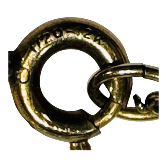 Lapis Lazuli Blue Scarab Vintage 1950s Gold Pendant & Necklace By WE Richards - Picture 6 of 13